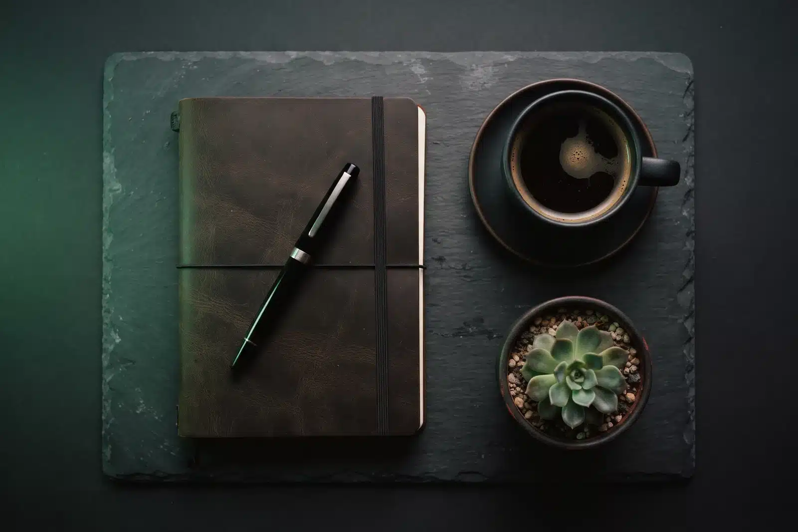How Much Does SEO Cost in Malaysia? Monthly Retainers, Audits and What You Actually Get 2 Editorial desk still life with notebook, pen and coffee representing SEO retainer planning